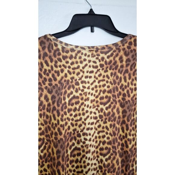 A LulaRoe Women's Plus Sized Maxi Dress Leopard Print Cocktail Party Casual 2X - Picture 8 of 10